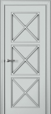 Межкомнатная дверь Камея ЛН42 Эмаль, RAL 7035, 600/700/800/900*2000 мм.